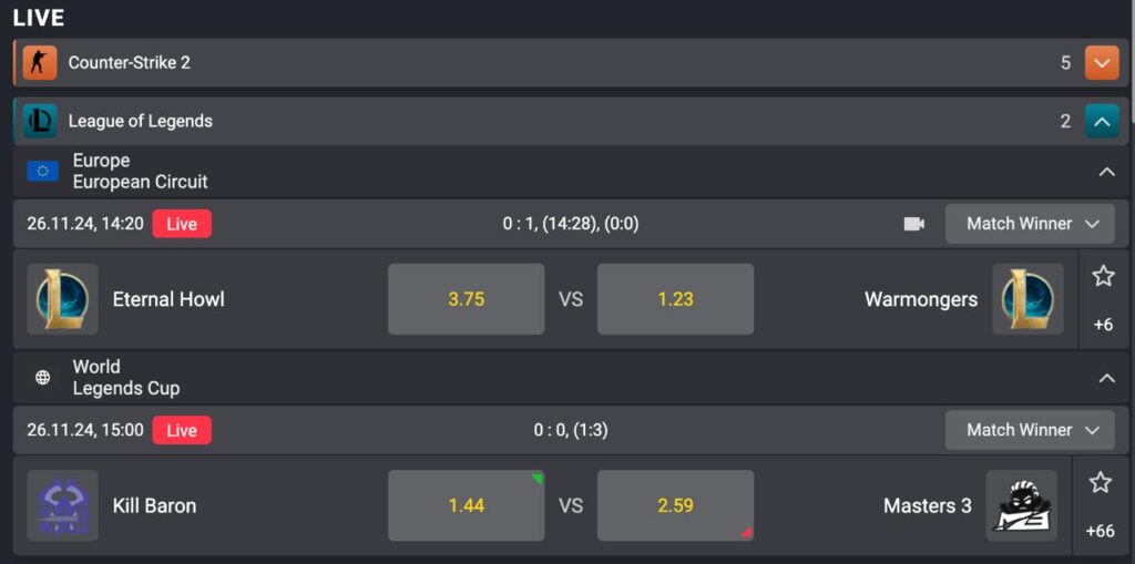 esports betting
